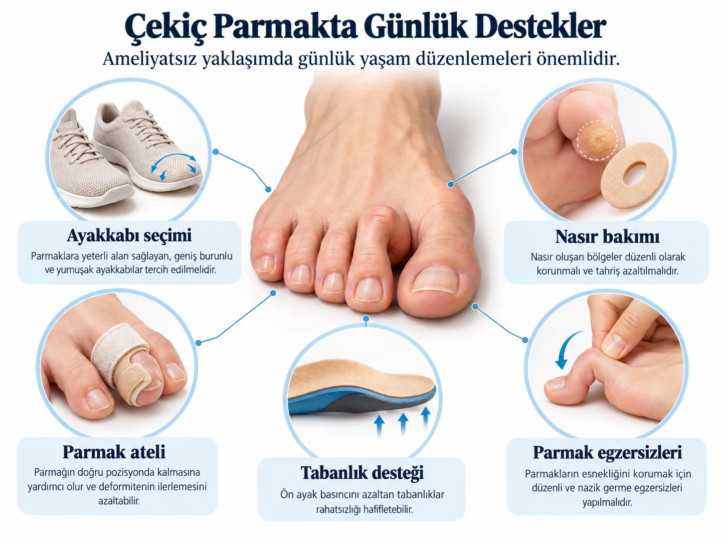 çekiç parmak ameliyatsız çözüm